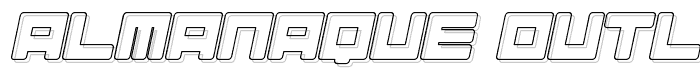 Almanaque Outline Italic font